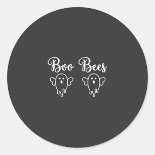 Boo Bienen Halloween-Geister-Design Runder Aufkleber