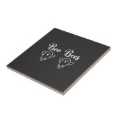 Boo Bienen Halloween-Geisterdesign Fliese (Seite)