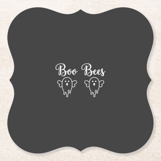 Boo Bienen Halloween-Geisterdesign Untersetzer (Vorderseite)
