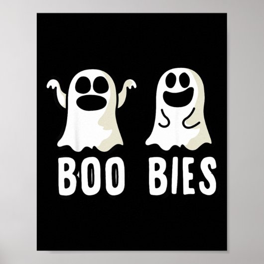 Boo-bies Geist Lustiges Halloween Poster (Vorne)