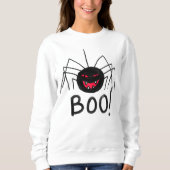 Boo! Big Black Spirit Halloween Sweatshirt (Vorderseite)