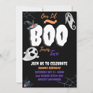Boo Birthday Einladungskarte
