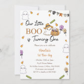 Boo Birthday unser kleiner Boo macht einen Einladung (Vorderseite)