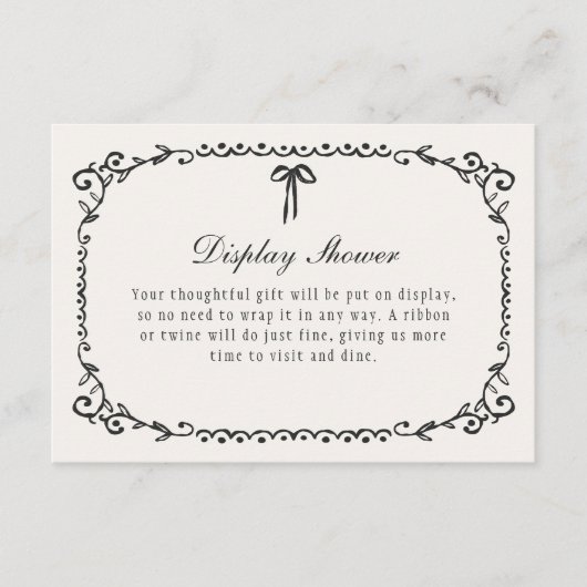 Boo Black Bow Frame Halloween Begleitkarte (Vorderseite)