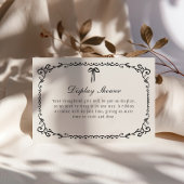 Boo Black Bow Frame Halloween Begleitkarte