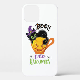 Boo Black Cat, Beängstigendes Pumpkin Coffee Hallo Case-Mate iPhone Hülle