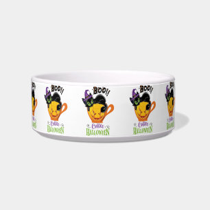 Boo Black Cat, Beängstigendes Pumpkin Coffee Hallo Napf