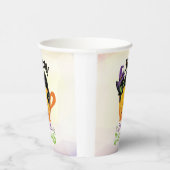 Boo Black Cat, Beängstigendes Pumpkin Coffee Hallo Pappbecher (Rechts)