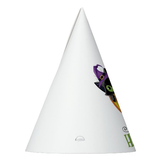 Boo Black Cat, Beängstigendes Pumpkin Coffee Hallo Partyhütchen (Links)