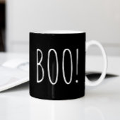 Boo! Black Funny Spooky Ghost Halloween Fans Kaffeetasse