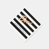 BOO Black & White Halloween-Party Napkins Serviette (Ecke)