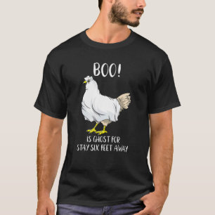 Boo Bleib Sechs Fuß Weg Soziale Distanzierung Hall T-Shirt