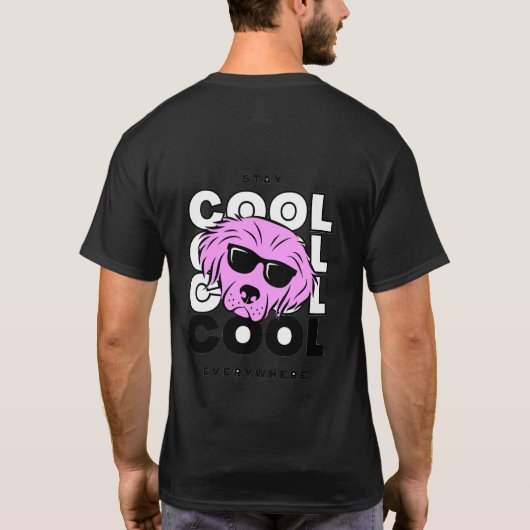 Boo Bleibe Cool überall T - Shirt (Rückseite)