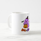 Boo Bloom Geist Halloween Kaffeetasse (Vorderseite Links)