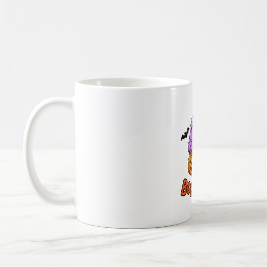 Boo Bloom Geist Halloween Kaffeetasse (Links)