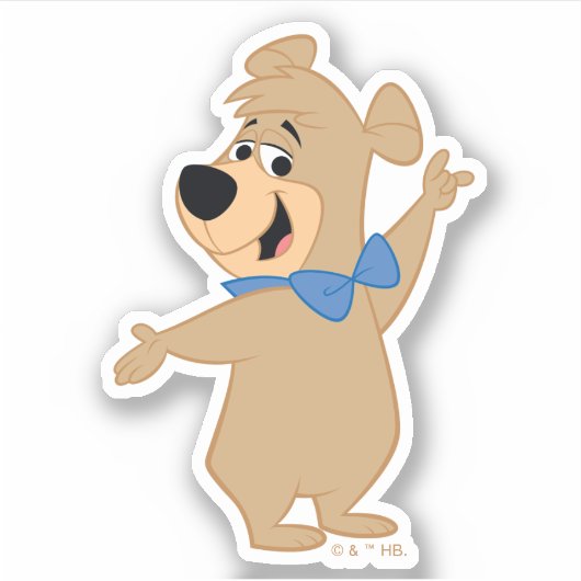 Boo-Boo-Bären-Arme breit Aufkleber (Vorderseite)