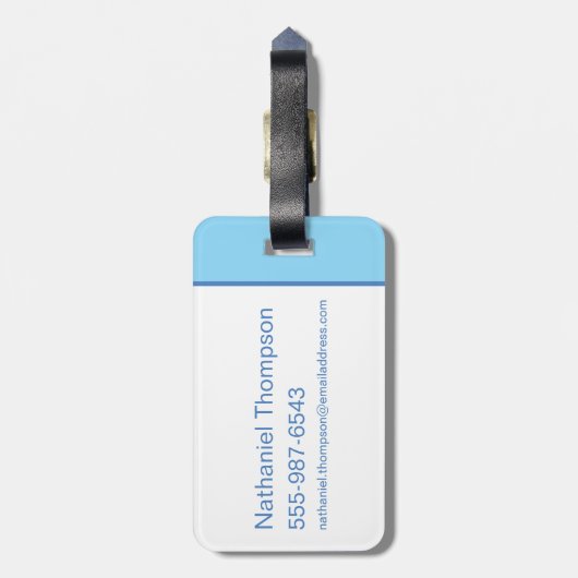 Boo-Boo-Bären-Arme breit Gepäckanhänger (Rückseite vertikal)