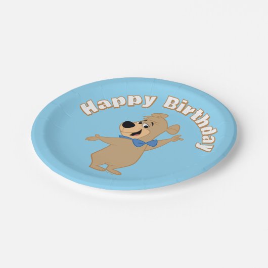 Boo-Boo-Bären-Arme breit Pappteller (Schrägansicht)