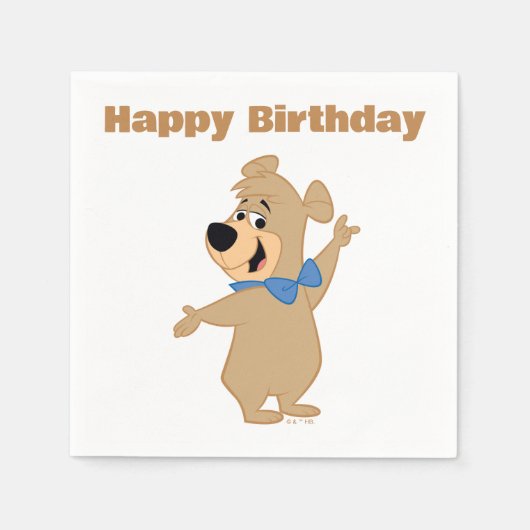 Boo-Boo-Bären-Arme breit Serviette (Vorderseite)