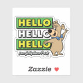 Boo-Boo Bear Hallo Hallo Hallo Von Jellystone Aufkleber (Blatt)