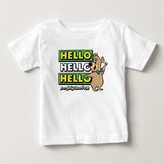 Boo-Boo Bear Hallo Hallo Hallo Von Jellystone Baby T-shirt (Vorderseite)