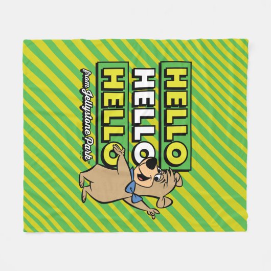 Boo-Boo Bear Hallo Hallo Hallo Von Jellystone Fleecedecke (Vorderseite (Horizontal))
