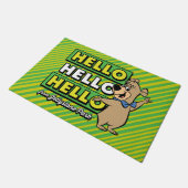 Boo-Boo Bear Hallo Hallo Hallo Von Jellystone Fußmatte (Schrägansicht)