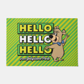 Boo-Boo Bear Hallo Hallo Hallo Von Jellystone Fußmatte (Vorderseite)