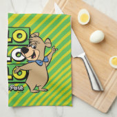 Boo-Boo Bear Hallo Hallo Hallo Von Jellystone Geschirrtuch (Viertel Falte)