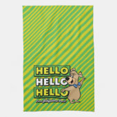 Boo-Boo Bear Hallo Hallo Hallo Von Jellystone Geschirrtuch (Vertikal)
