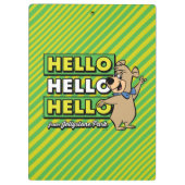 Boo-Boo Bear Hallo Hallo Hallo Von Jellystone Klemmbrett (Rückseite)
