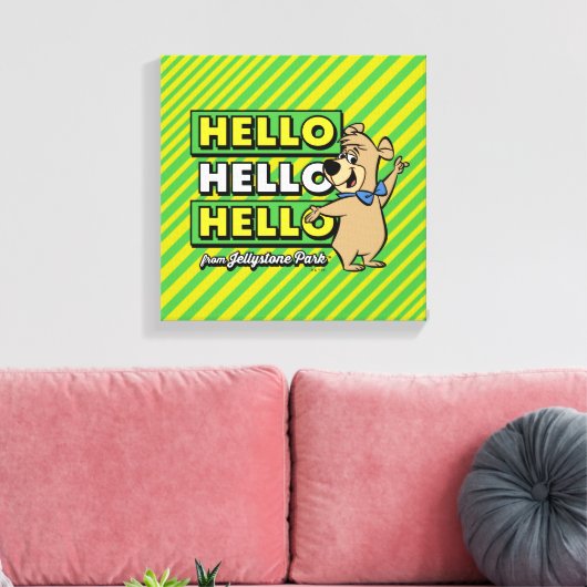 Boo-Boo Bear Hallo Hallo Hallo Von Jellystone Leinwanddruck (Insitu (Wohnzimmer))