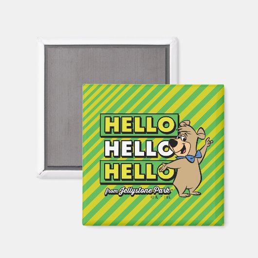 Boo-Boo Bear Hallo Hallo Hallo Von Jellystone Magnet (Vorderseite/Rückseite)
