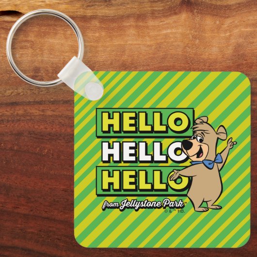 Boo-Boo Bear Hallo Hallo Hallo Von Jellystone Schlüsselanhänger (Vorderseite)