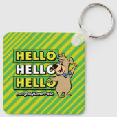 Boo-Boo Bear Hallo Hallo Hallo Von Jellystone Schlüsselanhänger (Rückseite)