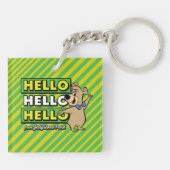 Boo-Boo Bear Hallo Hallo Hallo Von Jellystone Schlüsselanhänger (Rückseite)