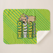 Boo-Boo Bear Hallo Hallo Hallo Von Jellystone Sherpadecke (Vorderseite (Horizontal))