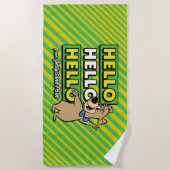 Boo-Boo Bear Hallo Hallo Hallo Von Jellystone Strandtuch (Vorderseite)