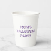 BOO BOO BOO Vibes Halloween Individuelle Name Pappbecher (Rückseite)