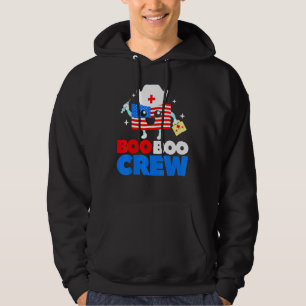 Boo Boo Crew American Flag 4. Juli USA Nurse Hoodie