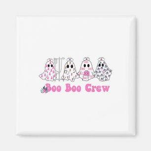 Boo Boo Crew Brustkrebs Ghost Nurse Halloween Magnet