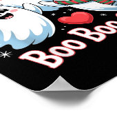 Boo-boo Crew Christmas Ghost Santa Hat Halloween H Poster (Ecke)
