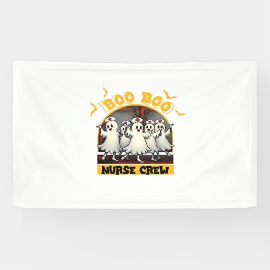 BOO BOO CREW CLASSIC NURSE HALLOWEEN T - SHIRT Ove Banner (Horizontal)