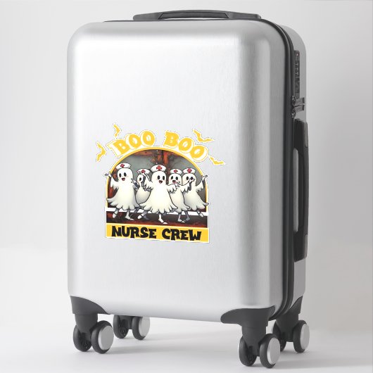 BOO BOO CREW CLASSIC NURSE HALLOWEEN T-SHIRT Overs Aufkleber (Koffer)