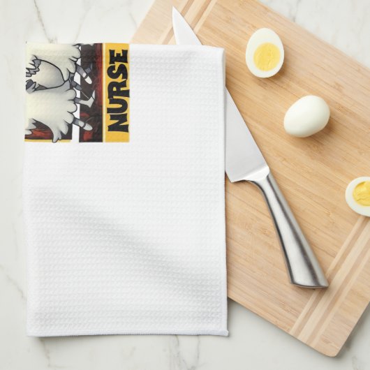 BOO BOO CREW CLASSIC NURSE HALLOWEEN T-SHIRT Overs Geschirrtuch (Viertel Falte)