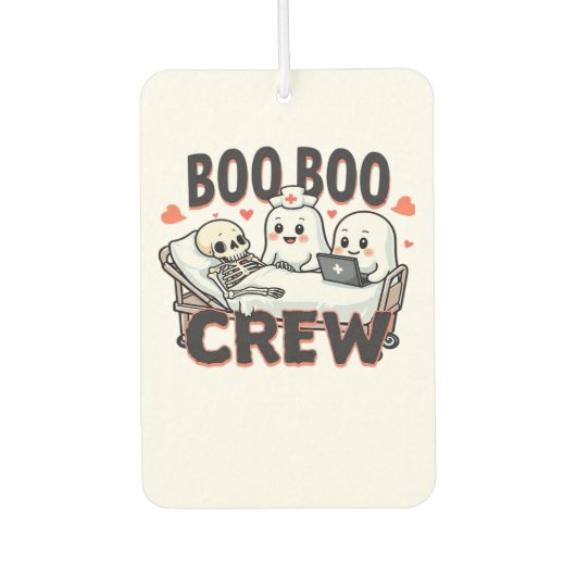 Boo Boo Crew Cute Halloween Nurse Ghosts Essential Autolufterfrischer (Vorderseite)