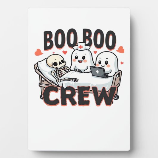 Boo Boo Crew Cute Halloween Nurse Ghosts Essential Fotoplatte (Vorderseite)