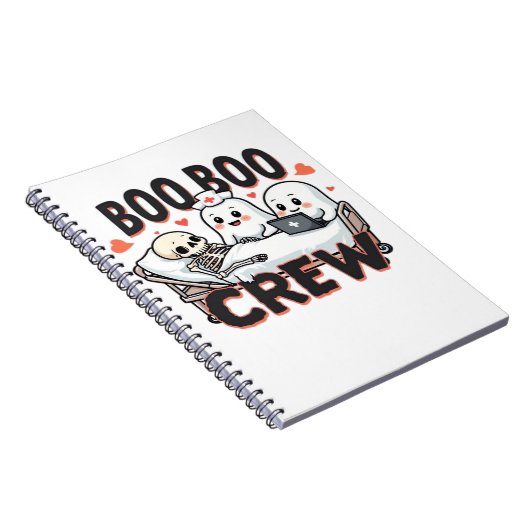 Boo Boo Crew Cute Halloween Nurse Ghosts Essential Notizblock (Rechte Seite)