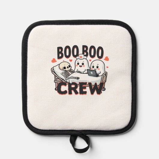 Boo Boo Crew Cute Halloween Nurse Ghosts Essential Topflappen (Vorderseite)