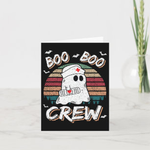 Boo Boo Crew Funny Ghost Ems Emt Paramedic Kranken Karte